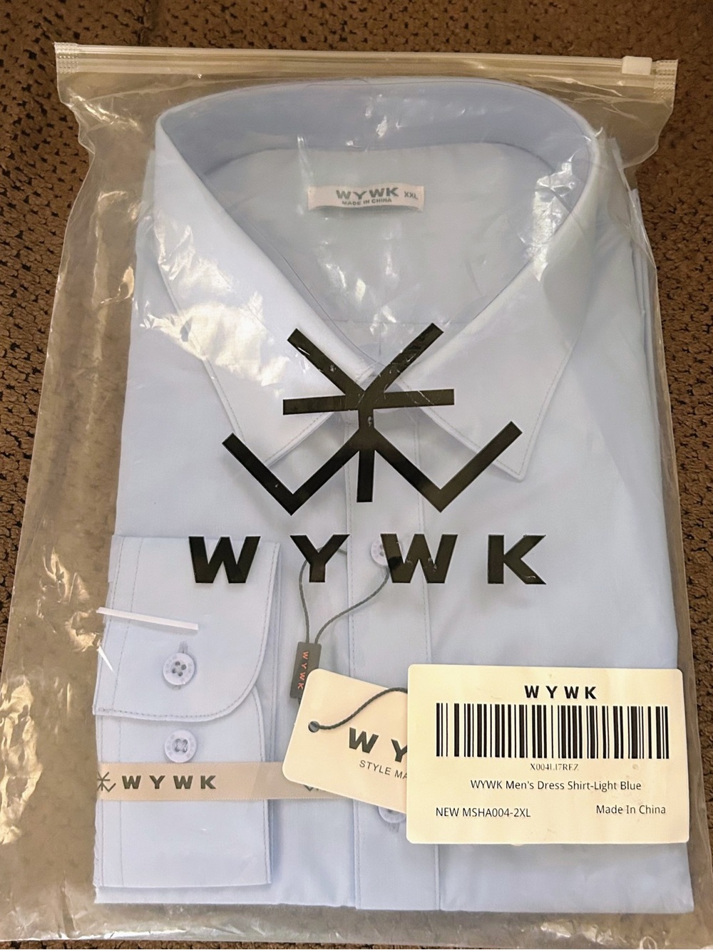 Men's Dress Shirt - Light Blue long sleeve